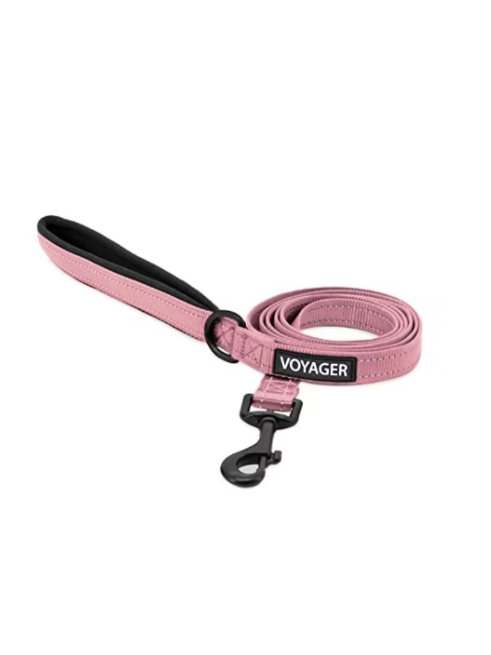 Voyager Reflective Dog & Cat Nylon Leash for All Breeds, Pink, S (5/8" x 5ft)